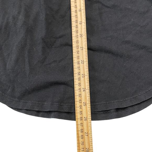 Victoria's Secret PINK Silver Sequin Logo Size Small 3/4 Sleeve Black T-Shirt - Picture 7 of 8